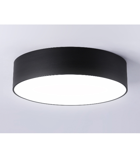 Потолочный светодиодный светильник Ambrella light FV5522 BK черный LED 26W 4200K D220*58 (Без ПДУ)