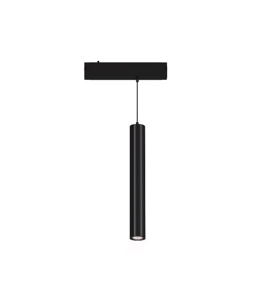 Акцентный подвесной светильник GL8120 BK черный IP20 12W 3000-6000K 220V 24° D40*300