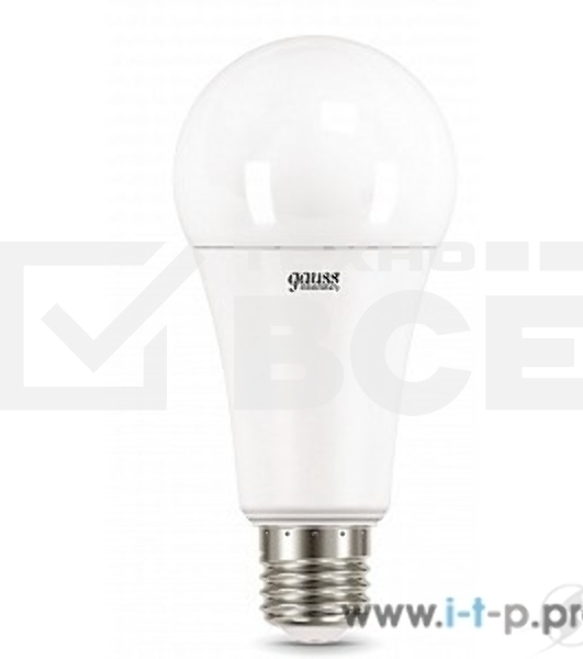 Лампа светодиодная Elementary A67 30Вт E27 4100К Gauss 73229