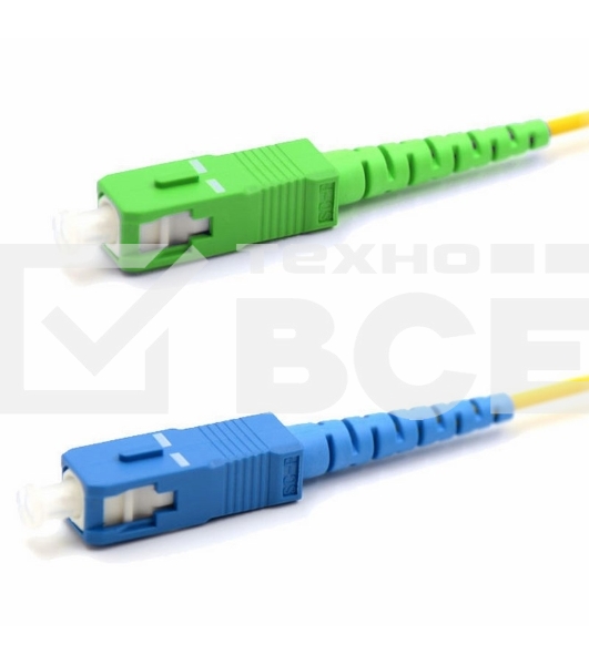 Патч-корд оптический переходной (SM), 9/125 (OS2), SC/APC-SC/UPC, (Simplex), LSZH, 15м