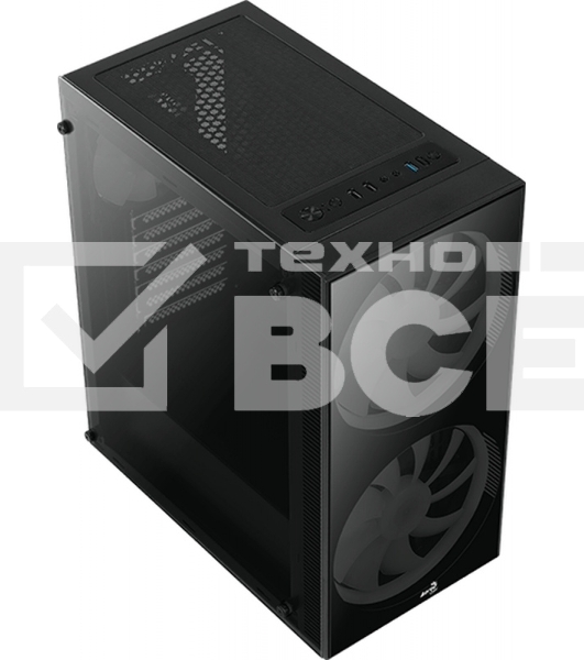 Компьютерный корпус Aerocool / Formula Python (3xUSB, 2xAudio, 0.5 мм,2x200 мм FAN, прозрачная стенка-закаленное стекло, ATX, без БП)