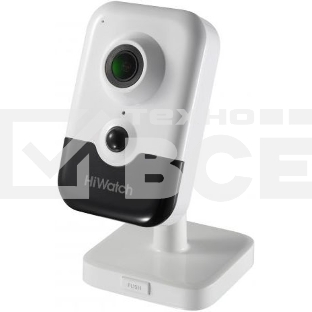 Видеокамера IP Hikvision HiWatch DS-I214(B) 4-4мм цветная корп.:белый/черный