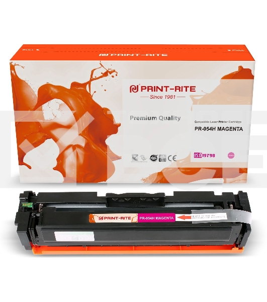 Картридж лазерный Print-Rite TFCA07MPU1J PR-054H MAGENTA 054H Magenta пурпурный (2300стр.) для Canon LBP 621Cw/623Cdw/641Cw/643Cdw