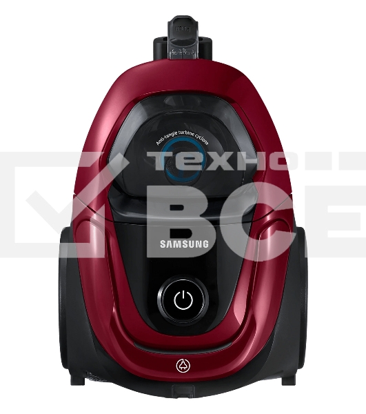 Пылесос Samsung VC18M31A0HP бордовый/черный, 380/1800 Вт, уборка сухая, пылесборник контейнер 2 л