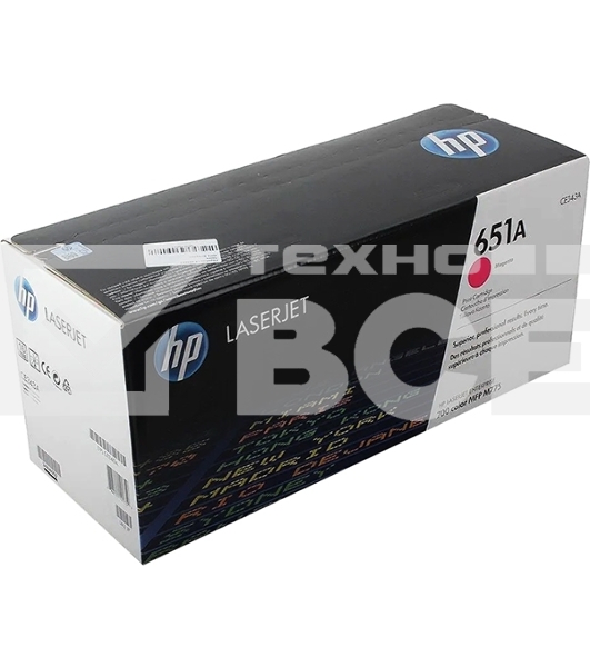 Картридж лазерный HP CE343A 651A пурпурный для LaserJet 700 Color MFP 775 16000стр.