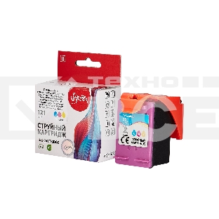 Струйный картридж Sakura CC643HE (№121 Tri-colour) для HP, триколор, 18 мл., 450 к.