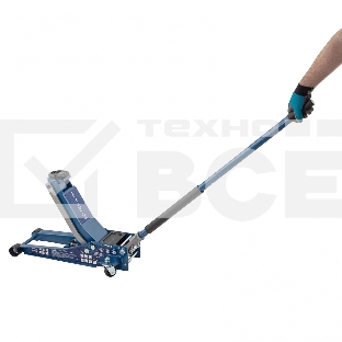Домкрат гидравлический подкатной STELS 51136, быстрый подъем 3т low profile quick lift 75-515мм про