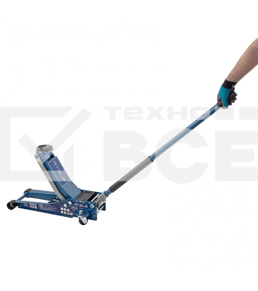 Домкрат гидравлический подкатной STELS 51136, быстрый подъем 3т low profile quick lift 75-515мм про