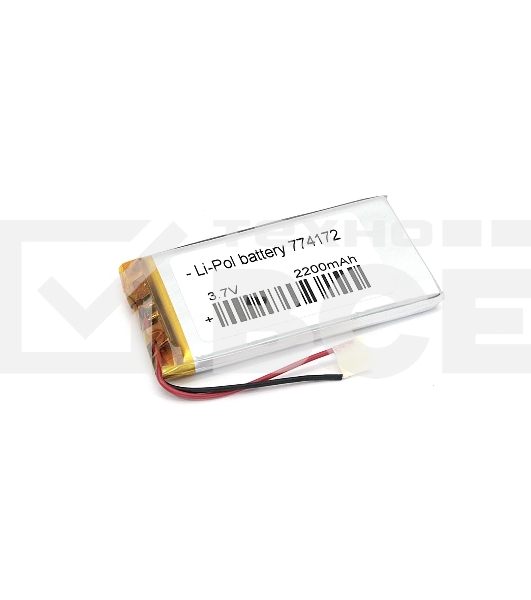 Аккумулятор Li-Pol (батарея) 7.7*41*72мм 2pin 3.7V/2200mAh