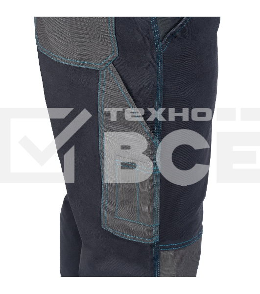 Брюки профессиональные рабочие, 97% хлопок 3% спандекс, L Gross