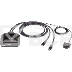 Переключатель ATEN 2-Port USB-C 4K DisplayPort Cable KVM Switch, фото3