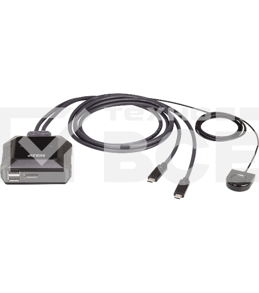 Переключатель ATEN 2-Port USB-C 4K DisplayPort Cable KVM Switch