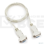 Кабель 0-модемный Cablerxpert CC-134-6-N, 9F/9F, 1.8м, пакет, фото 1