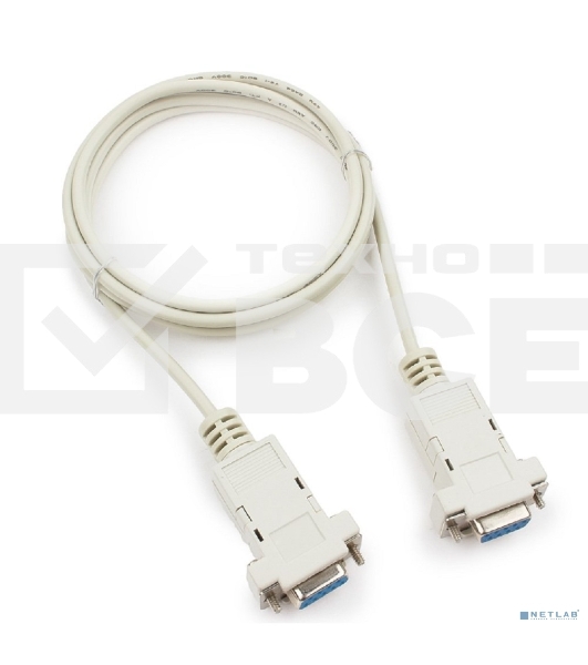 Кабель 0-модемный Cablerxpert CC-134-6-N, 9F/9F, 1.8м, пакет