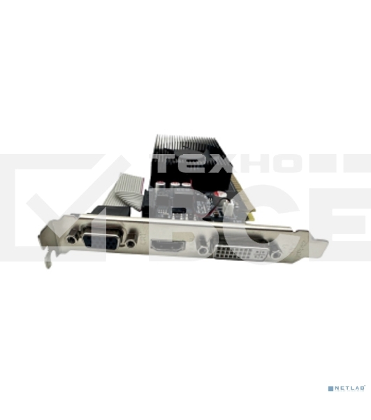 Видеокарта CBR GT730 2Gb DDR3, 128bit, 700Mhz, 1*HDMI + 1*DVI + 1*VGA, 49W, Ret VGA-STXT730-2G-RTL