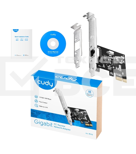 Сетевой адаптер CUDY PCI Express Cudy PE10 PCI Express