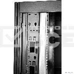 Шкаф серверный ПРОФ напольный 42U (600x1200) дверь перфорированная 2 шт., цвет черный, в сборе, [ ШТК-СП-42.6.12-44АА-9005 ], фото5