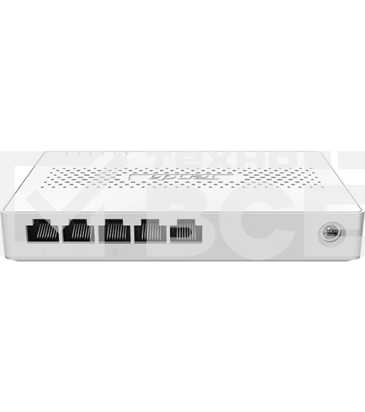 Коммутатор неуправляемый Tenda SM105, 5 портов, 5x2,5Гбит/с, настольный, пластиковый корпус