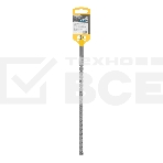 Бур по бетону, цельная крестовая пластина, 10x315 мм, SDS PLUSDenzel, фото 1