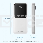Портативный аккумулятор Vention Power Bank 10000mAh(Micro-USB/C/A/A) со встроенными кабелями 22.5W белый с LED Дисплеем, шт., фото10