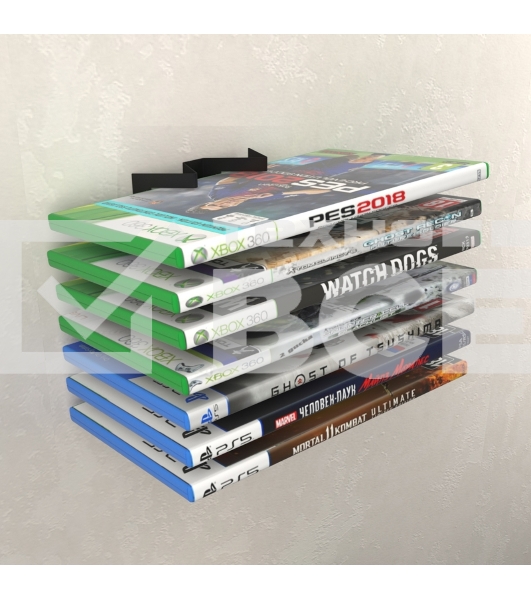 Кронштейн для хранения дисков Rexant настенный, черный