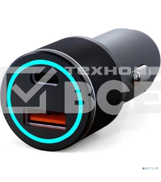 Автомобильное зарядное устройство c двумя портами Rexant (USB-C + USB-A) c LED-подсветкой, 48Вт