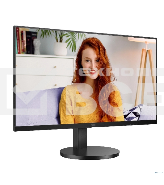 Монитор 27' AOC U27B3AF IPS 3840x2160, 60 Гц, 4 мс, 16:9, 350 кд/м², DP 1.4, HDMI 2.0, 3.5 Jack, Adaptive-Sync, HDR10, динамики (2x2 Вт), черный