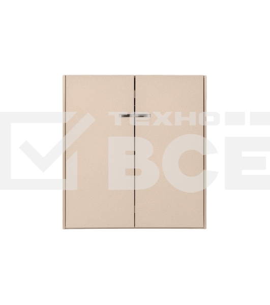 Выключатель KRANZ STRONG 2 кл с подсветкой 10А с/у шелк