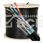 Кабель 5bites FS5525-305BPE-M FTP/SOLID/5E/24AWG/COPPER/PE/BLACK/OUTDOOR/MSGR/DRUM/305M, фото3