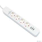 Сетевой фильтр Гарнизон 2.0 Мультипорт EPS-4-U3-W-4, 4 р, 10А, 3xUSB, 4 м, ур.защиты 2+, белый, пакет, фото16