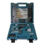 Наборы Makita D-31778 Набор 104шт,отвертка ручн,держ-ль магн,отв.насадки,сверла д\дер,мет,бет,рулетка,ур-нь,зенкер,нож,чем , фото 1