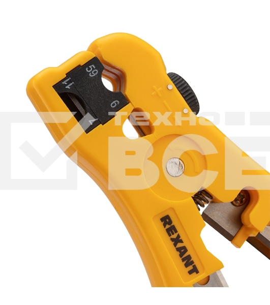 Инструмент для зачистки и обрезки кабелей Rexant HT-302 RG-58, RG-59, RG-6, RG-11.