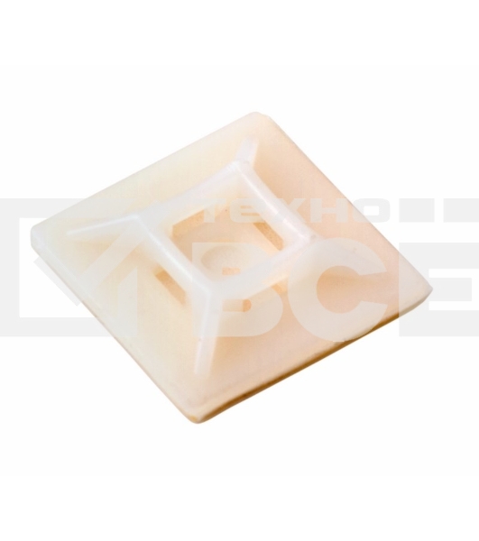 Площадка под винт самоклеящаяся Rexant 28х28 мм, белая, упаковка 100 шт.