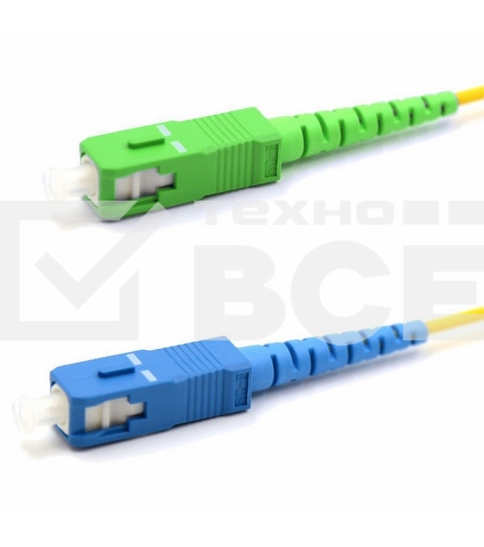 Патч-корд оптический переходной (SM), 9/125 (OS2), SC/APC-SC/UPC, (Simplex), LSZH, 10м