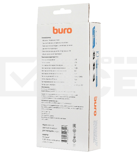 Сетевой фильтр Buro 800SH-1.8-B 1.8м (8 розеток) черный (коробка)
