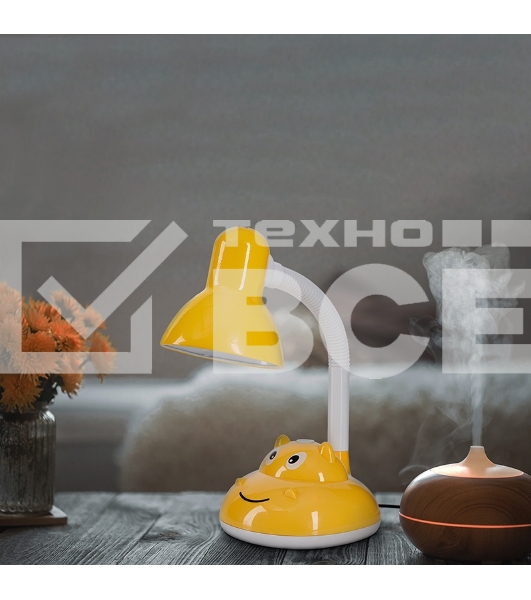 Светильник Rexant Пчеленок на основании, с цоколем Е27, 60 Вт, цвет подсолнух