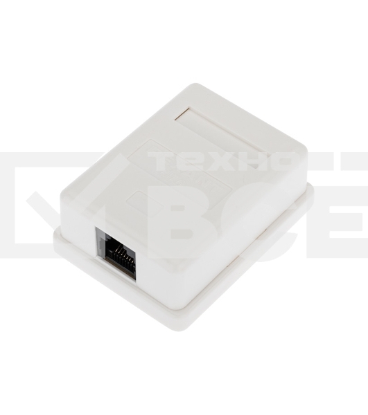 Розетка компьютерная внешняя, 1-порт RJ-45 (8P8C), UTP неэкранированная, категория 6, Rexant