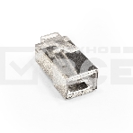 Коннектор ExeGate PL45-C5-8P8C-SH-100 RJ-45 Кат.5e (8P8C) под одножильный кабель, экранированный, золотое напыление (100шт), фото6