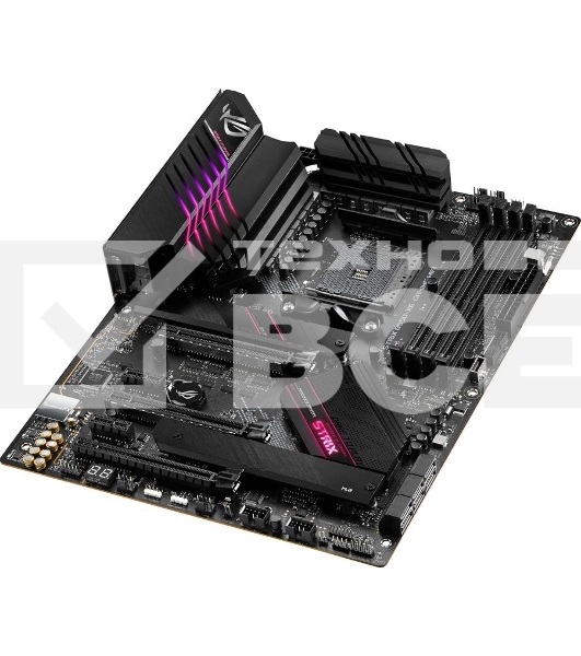 Материнская плата ASUS ROG STRIX B550-XE GAMING WIFI, AM4, AMD B550, 4xDDR4, 6xSATA, 2xM.2, 1xPCI-E 4.0 x16, 1xPCI-E 4.0 x8, 1xPCI-E 3.0 x4, 1xHDMI, 1xDP, 1x 2.5Gb LAN, 2xUSB-A 3.2 Gen 2, 1xUSB-C 3.2 Gen 2, 4xUSB 2.0, 5x3.5 мм, 7.1, Standard-ATX