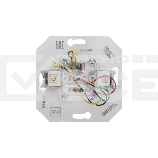Розетка Телефон RJ11 DEA с/у мех. Бел KRANZ