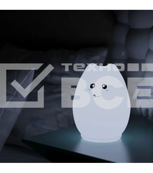 Ночник Gauss NN303 кошка белый