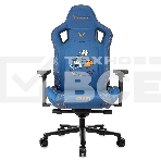 Кресло игровое Knight Craft Dragon синий эко.кожа крестов. металл, фото8