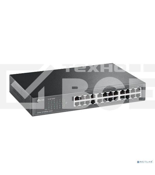 Сетевой коммутатор TP-Link SMB TL-SF1024 Коммутатор 24-port 10/100M Switch, 1U 19-inch rack-mountable steel case
