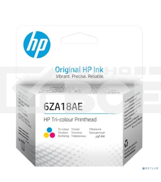 Печатающая головка HP 6ZA18AE многоцветный для HP InkTank 100/300/400 SmartTank 300/400/500/600 SmartTankPlus 550/570/650