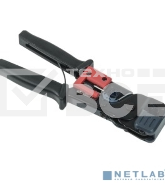 Инструмент обжим RJ-45/12/11 без храп. мех. чёрн-красн. ITK TM1-B10V