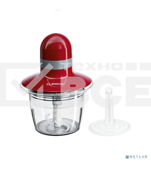 Измельчитель электрический Bosch MMR08R2 0.8л. 400Вт красный