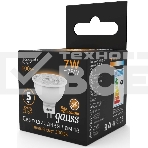 Лампа светодиодная Gauss Black 7Вт цок.:GU5.3 рефлек. 220B 3000K св.свеч.бел.теп. MR16 (упак.:10шт) (101505107), фото2