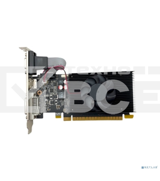Видеокарта CBR GT710 2Gb DDR3, 64bit, 954Mhz, 1xHDMI + 1xDVI + 1xVGA, 29W, Ret VGA-STX710-2G-RTL