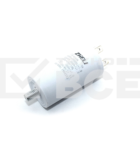 Конденсатор CBB60 16мкФ 450V, 32x65мм (4 клеммы, крепление болтом) 304004