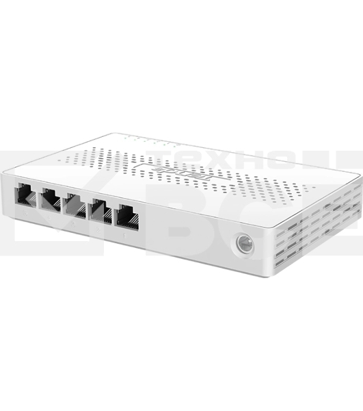 Коммутатор неуправляемый Tenda SM105, 5 портов, 5x2,5Гбит/с, настольный, пластиковый корпус